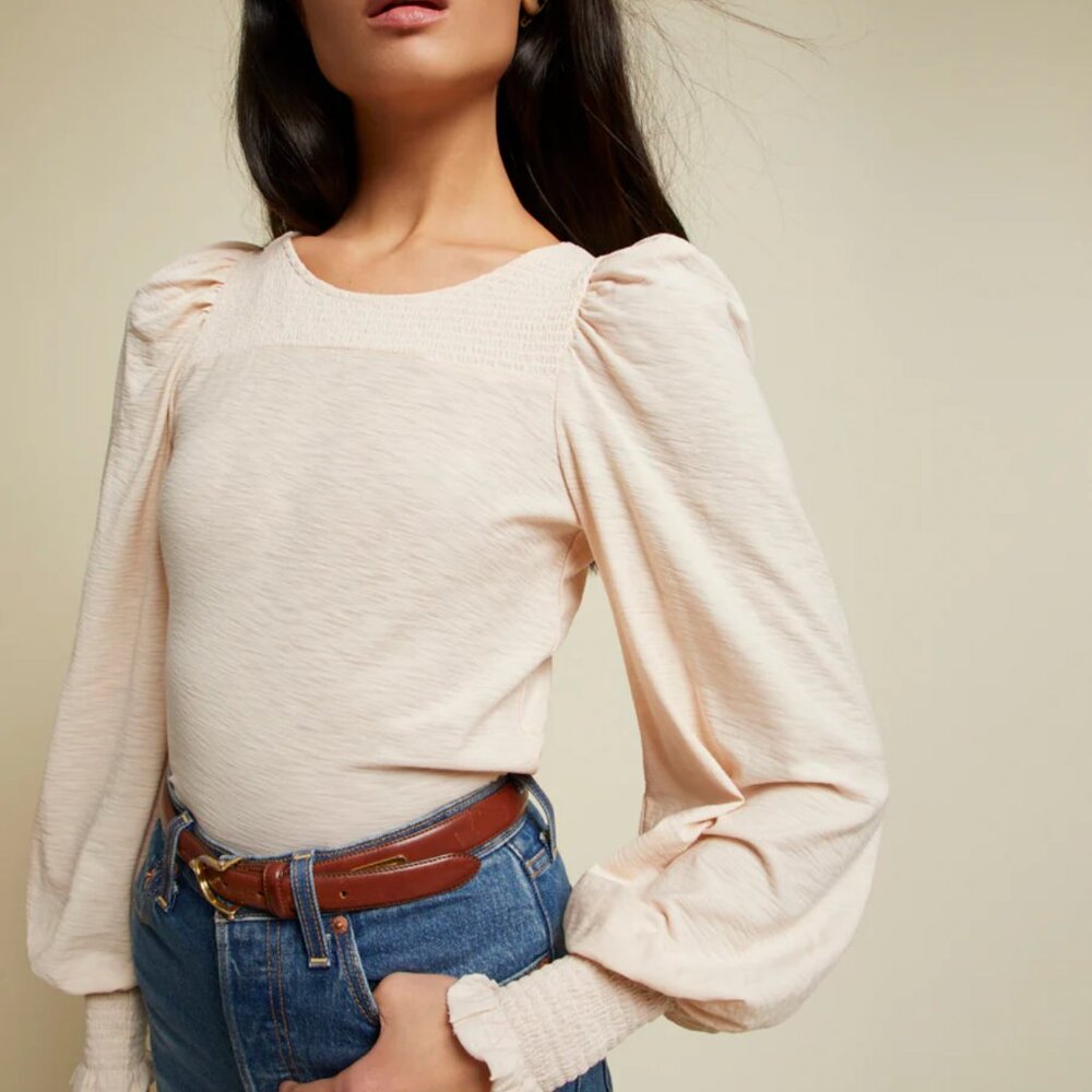 Nation LTD Long Sleeve Festival Tee in white